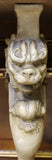 Antique Sideboard, Italian Paint Decorated, Carved Wood, with Lanterns, 1800s!! - Old Europe Antique Home Furnishings