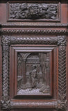 Antique Sideboard, Monumental, English Gothic, Elizabethan Revival, Carved Oak!!