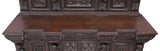 Antique Sideboard, Monumental, English Gothic, Elizabethan Revival, Carved Oak!!