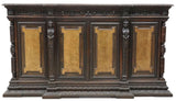 Antique Sideboard, Renaissance Revival Style, Carved, Walnut, 108.5 Ins .L!! - Old Europe Antique Home Furnishings