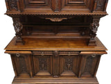 Antique Sideboard, Signed, Chaput, French Ren Revival, Well-Carved Walnut, 1800s!! - Old Europe Antique Home Furnishings