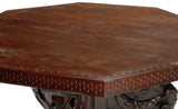 Antique Table, Pedestal, Italian Renaissance Revival, Figural, Hexagonal, 1800s