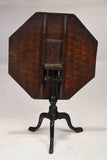 Antique Tea Table, Tilt Top, George III Sty, Paint Decorated, Octagonal, 1700s! - Old Europe Antique Home Furnishings