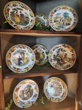 Antique Transferware Ceramic Dishes, Various Detailed Scenes, Set of 8!
