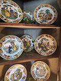 Antique Transferware Ceramic Dishes, Various Detailed Scenes, Set of 8!