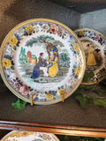Antique Transferware Ceramic Dishes, Various Detailed Scenes, Set of 8!