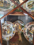 Antique Transferware Ceramic Dishes, Various Detailed Scenes, Set of 8!