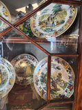 Antique Transferware Ceramic Dishes, Various Detailed Scenes, Set of 8!