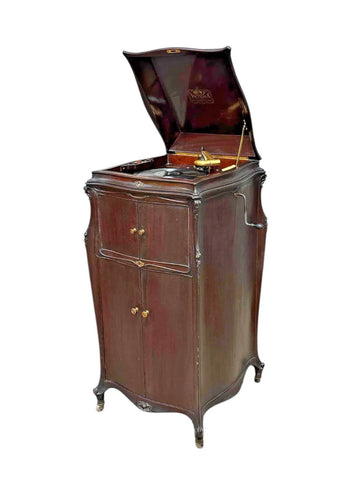 Antique Victrola, Victor Talking Machine, VV-XVII, Mahogany Cabinet, E. 1900s!