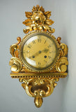 Antique Wall Clock, German Gilt Composition & Wood, Gorgeous Wall Decor!! - Old Europe Antique Home Furnishings