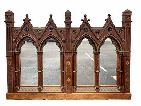 Antique Wood Panels, Large, Palace Antique Gothic, Backdrop, Vintage / Antique! - Old Europe Antique Home Furnishings