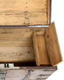 Antique Coffer, Storage Chest English, Iron-Strapped, Oak, Dome-Topped, 1800s! - Old Europe Antique Home Furnishings