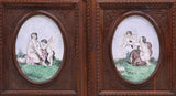 Antique Buffet Deux Corps, French Henri II, Carved Oak, China Cabinet, Porcelain