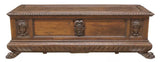 Antique Cassone, Large, Italian Renaissance Style, Carved, Walnut 18th C. 1700s! - Old Europe Antique Home Furnishings