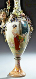 Antique Ewer, Large Italian Porcelain, Late 19th Century, 1800s, Gorgeous! - Old Europe Antique Home Furnishings