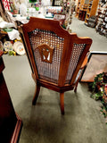 Armchairs, Louis XVI Style Cane Back, Carved Wood Fauteuils, Set of Two! - Old Europe Antique Home Furnishings