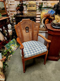Armchairs, Louis XVI Style Cane Back, Carved Wood Fauteuils, Set of Two! - Old Europe Antique Home Furnishings
