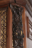 Armoire, Monumental, French Rena. Revival, Carved, Mirrored 96”, 1800's! - Old Europe Antique Home Furnishings