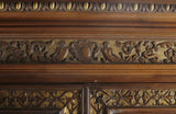 Armoire, Monumental, French Rena. Revival, Carved, Mirrored 96”, 1800's! - Old Europe Antique Home Furnishings