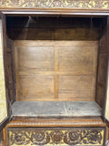 Armoire, Monumental, French Rena. Revival, Carved, Mirrored 96”, 1800's! - Old Europe Antique Home Furnishings