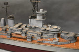 Battleship Model, Fiberglass, Wood Deck, Very Large, 110 Inches, Vintage, Decor! - Old Europe Antique Home Furnishings