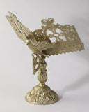 Book Stand, Ecclesiastical, Baroque Style, 16 inches Tall, Gold Metal Tone! - Old Europe Antique Home Furnishings