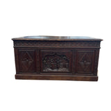 Antique Desk, Breton, Highly Carved, Rare, 6 Drawers, French, 19th C, 1800s!! - Old Europe Antique Home Furnishings