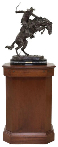"Bronco Buster" Bronze, Sculpture, and Pedestal, After Remington, 2 Pieces!