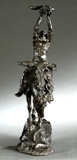 Bronze Sculpture, Signed, McCain, "The Prayer to the Healing Spirit", Horse,1988 - Old Europe Antique Home Furnishings