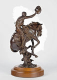 Bronze Sculpture, 5/16, Mike McFarland (1947- ), Cowboy - Circa 1890, 1986! - Old Europe Antique Home Furnishings