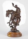 Bronze Sculpture, 5/16, Mike McFarland (1947- ), Cowboy - Circa 1890, 1986! - Old Europe Antique Home Furnishings