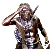 Bronze Sculpture, After C.E. Dallin (1861-1944) 'THE SCOUT', Vintage / Antique! - Old Europe Antique Home Furnishings