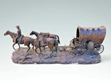 Bronze Sculpture, Western Covered Wagon Train, Horses, Signed Robert Clark #37!