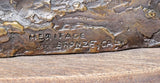 Bronze Sculpture, Western, Frank Polk (D. 2000) , "EVERYWAY BUT LOOSE" #3/ 35!! - Old Europe Antique Home Furnishings