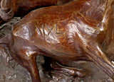 Bronze Sculpture, Western, Frank Polk (D. 2000) , "EVERYWAY BUT LOOSE" #3/ 35!! - Old Europe Antique Home Furnishings