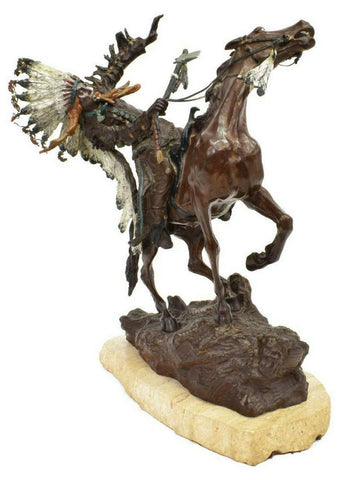 Bronze Sculpture, Carl Kauba (1865-1922), "How Kowla", Cold Painted, Amazing!!! - Old Europe Antique Home Furnishings