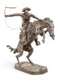Bronze, "Broncho Buster", Sculpture, Monumental, After Frederic Remington, 56" H
