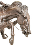 Bronze, "Broncho Buster", Sculpture, Monumental, After Frederic Remington, 56" H