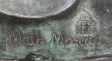 Bronze, Statue, Monumental, Signed, After Mathurin Moreau, La glaneuse, 1900's - Old Europe Antique Home Furnishings