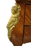 Bureau Plat Desk, French, Large, Burl Wood Veneer, Leather Top, Bronze Mount! - Old Europe Antique Home Furnishings