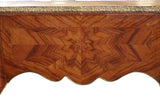 Bureau Plat Desk, French, Large, Burl Wood Veneer, Leather Top, Bronze Mount! - Old Europe Antique Home Furnishings