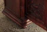 Cabinet, Carved Wood, French Henri II Style, 3 Shelves, Storage, Circa 1900's!! - Old Europe Antique Home Furnishings