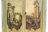 Cabinet, Italian Louis XV Style, Parcel Gilt, Paint-Decorated, Classical Figures!! - Old Europe Antique Home Furnishings