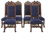 Chairs, Dining, (6) Munago (Attrib.) Amer. Renais. Revival, Carved, early 1900s! - Old Europe Antique Home Furnishings