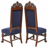 Chairs, Dining, (6) Munago (Attrib.) Amer. Renais. Revival, Carved, early 1900s! - Old Europe Antique Home Furnishings