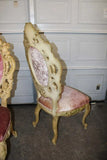 Chairs, Set of 8, Vintage Italian Carved, Dining Room Arm, Side Chairs, Vintage - Old Europe Antique Home Furnishings