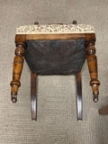 Chairs, Victorian, Set of Four, Carved, English, Shell Crest, Floral Upholstery! - Old Europe Antique Home Furnishings