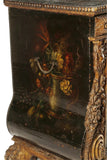 Chest, Antique, Spanish Painted, Leather & Wood Chest, 17th C., 1600s / 1700s!