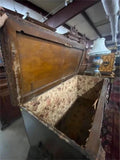 Chest, Antique, Spanish Painted, Leather & Wood Chest, 17th C., 1600s / 1700s!