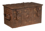 Chest, Trunk, Strongbox, Iron Clad, Lock Box w/ Key, Wild West Sty, 39.5", 1700